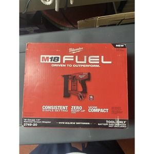 *NEW* Milwaukee M18 Fuel 18-Gauge 1/4" Narrow Crown Stapler (Tool-Only) 2749-20